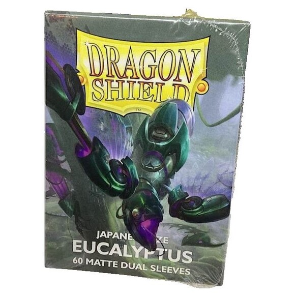 Dragon Shield Japanese Sz Eucalyptus Green Card Sleeves Case 10 Boxes Lehel NEW - Picture 4 of 10